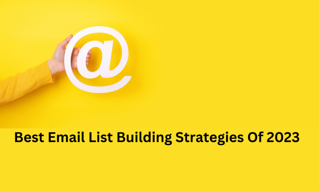 Best Email List Building Strategies Of 2023 - B2B Lead Finders